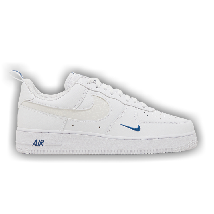 Nike Air Force 1 '07 LV8 (Reflective Swoosh/ White Dark Marina Blue/ White/  Dark Marina Blue/ White)