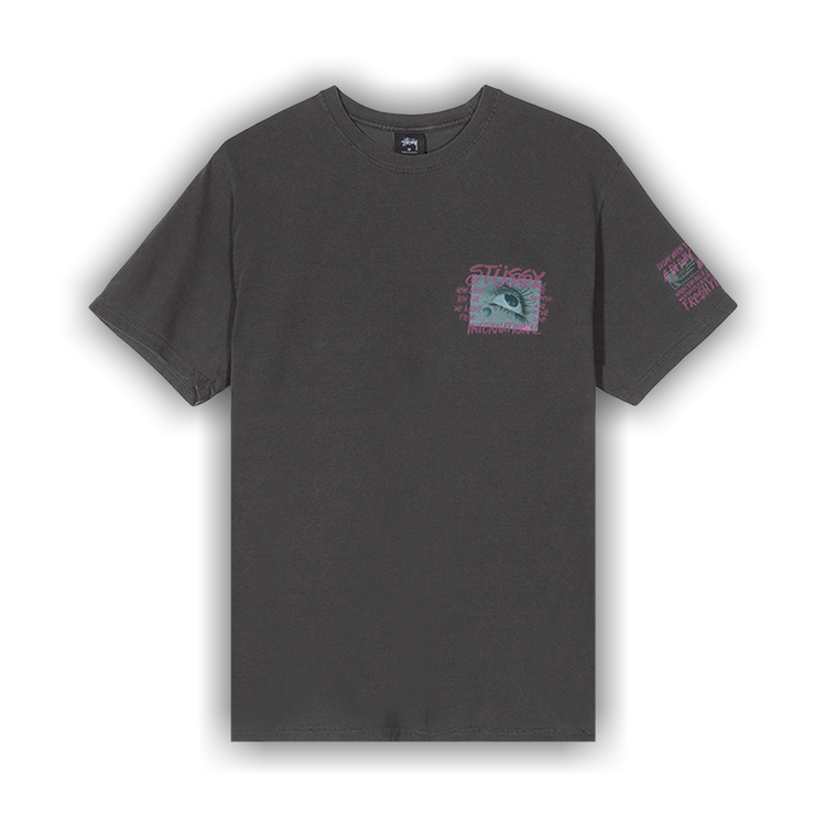 Buy Stussy Stone Love Pigment Dyed Tee 'Black' - 1904316 BLAC | GOAT