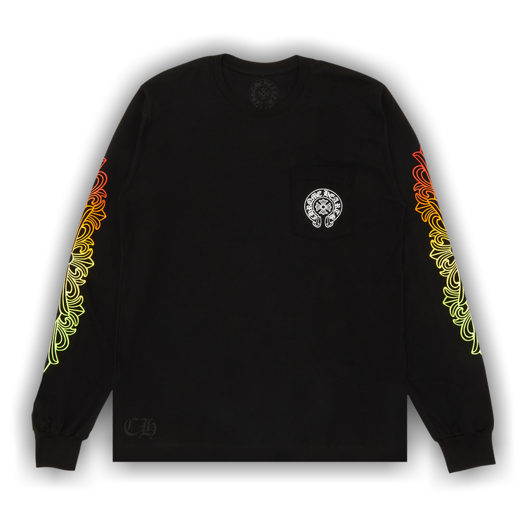 Buy Chrome Hearts Floral Sleeve Gradient Long-Sleeve T-Shirt 