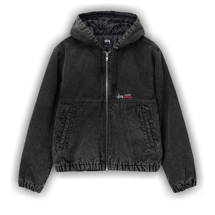 Buy Stussy Double Dye Work Jacket 'Black' - 115689 BLAC | GOAT CA
