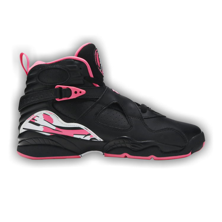 Black and red jordan 8s shop