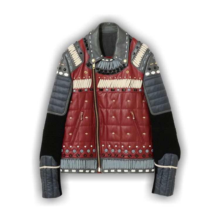 Buy Undercover Throne of Blood Leather Jacket 'Red' - UCZ4205 1