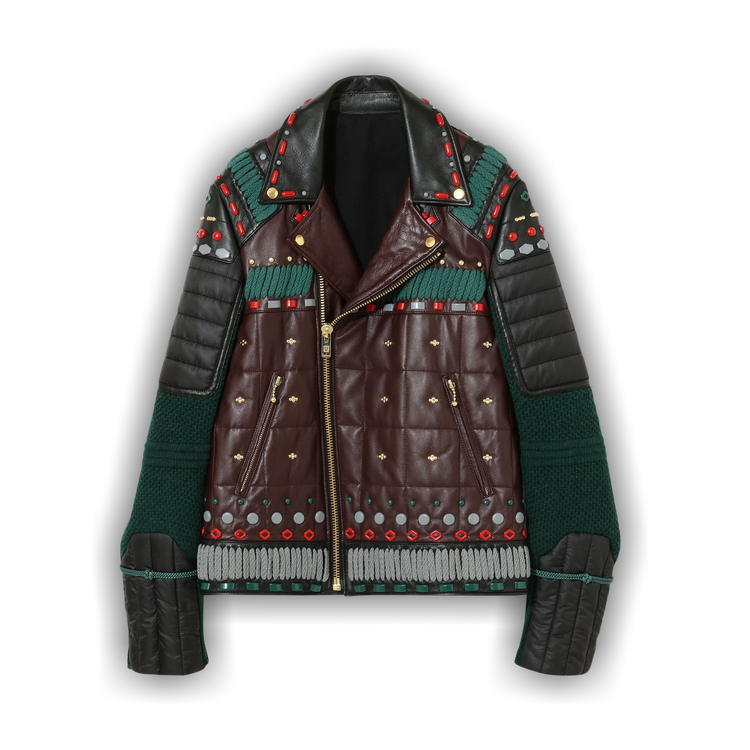 Buy Undercover Throne of Blood Leather Jacket 'Brown