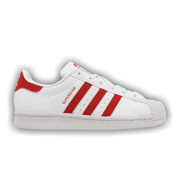 Buy Adidas Superstar J 'White Vivid Red' - GY9326 | GOAT
