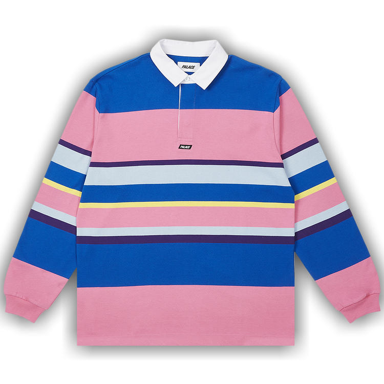 Buy Palace Big Stripe Rugby Top 'Pink' - P24ES008 | GOAT