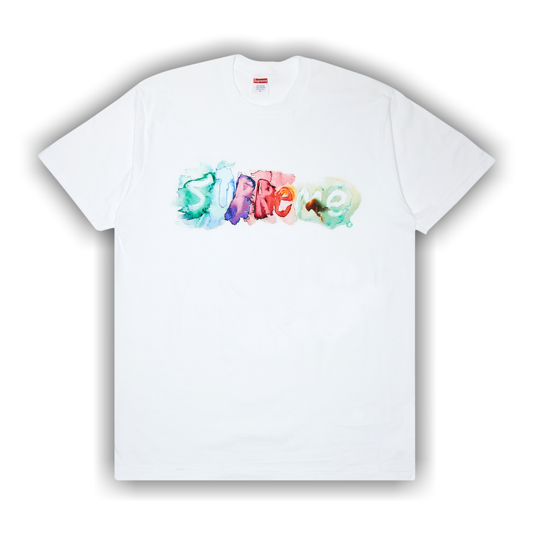 Buy Supreme Watercolor Tee 'White' - SS23T45 WHITE | GOAT