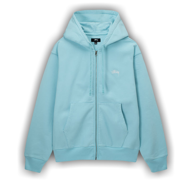 Buy Stussy Stock Logo Zip Hoodie Blue 118471 BLUE GOAT