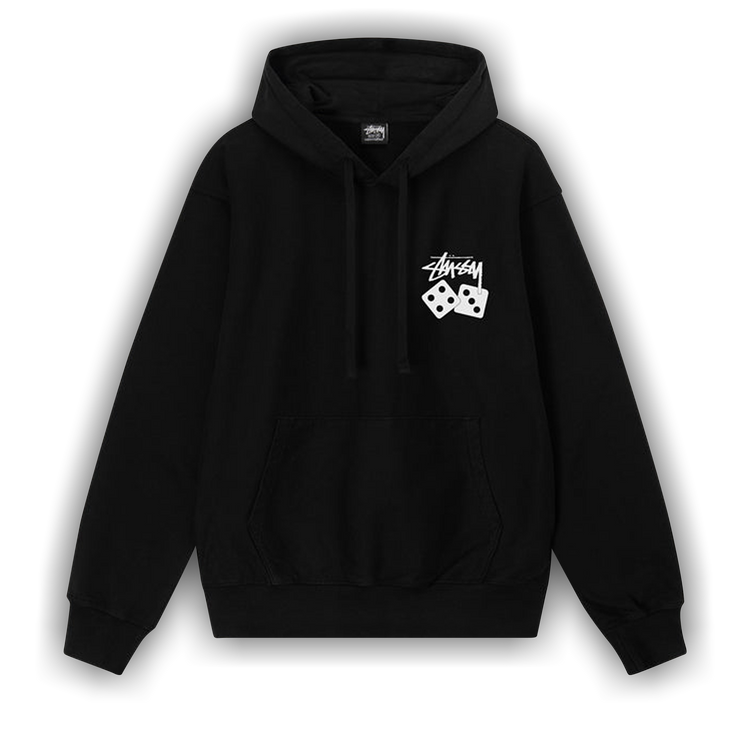 Buy Stussy Dice Pigment Dyed Hoodie 'Black' - 1924883 BLAC