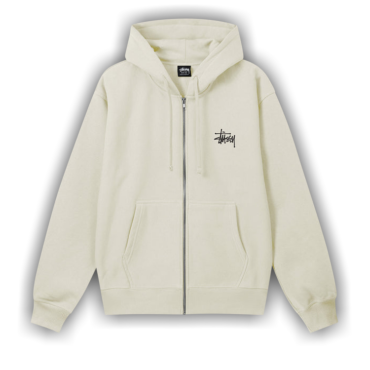 Buy Stussy Basic Zip Hoodie Stone 1974870 STON GOAT