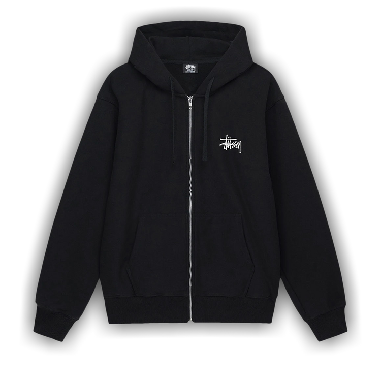 Basic stüssy zip hood deals
