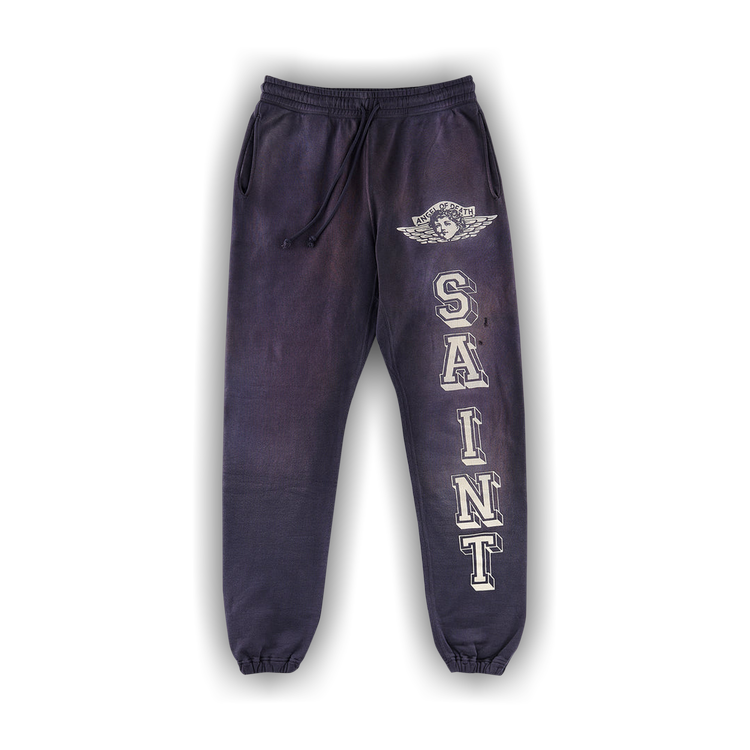 Saint Michael Angel Sweatpants 'Navy' | GOAT