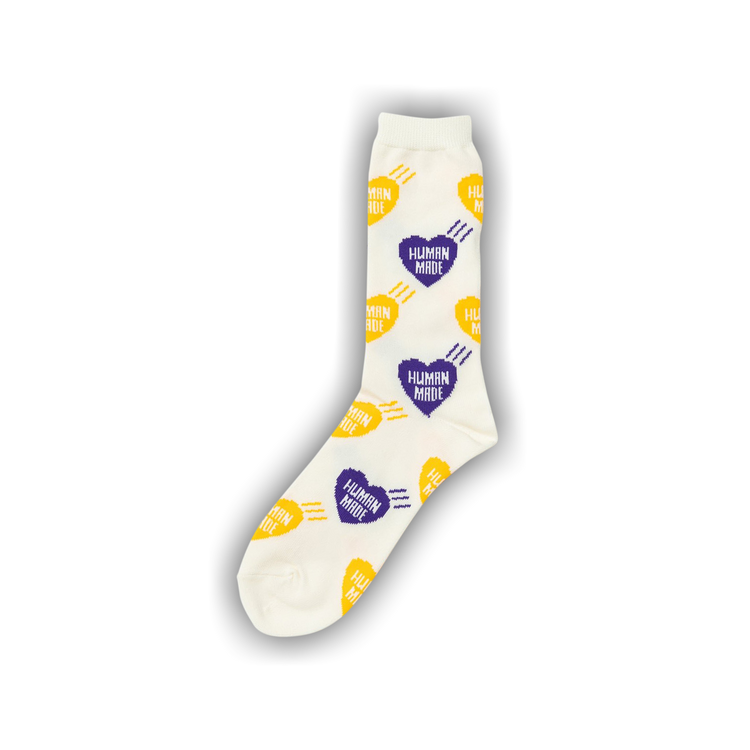 Buy Human Made Heart Socks 'Purple' - HM25GD002 PURP | GOAT