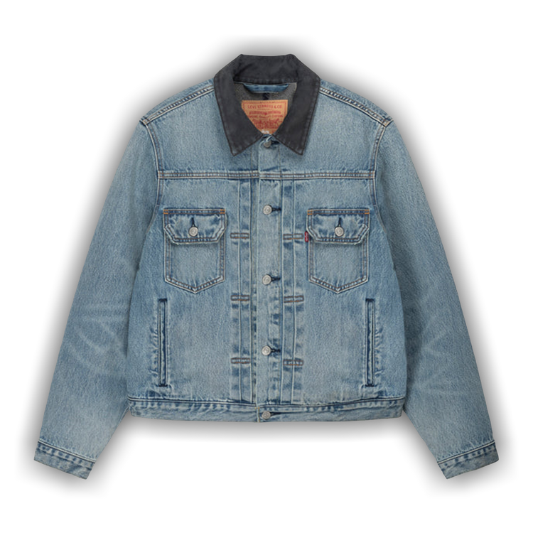 ジャケット・アウター STUSSY & LEVI'S TRUCKER JACKET Stüssy & Levi's® Embossed Trucker Jacket - Medium Wash