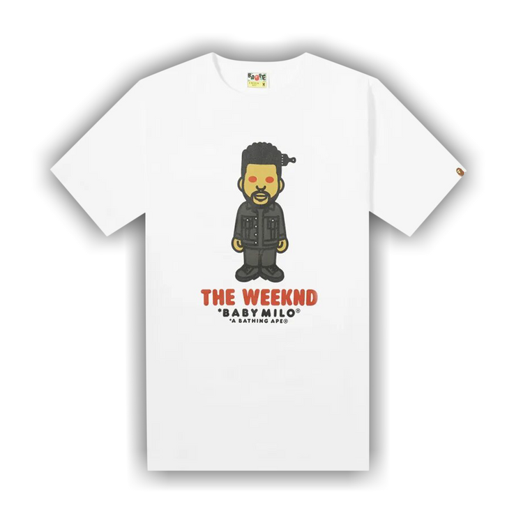 Buy BAPE x XO The Weeknd Baby Milo Tee 'White' - 2F73 110