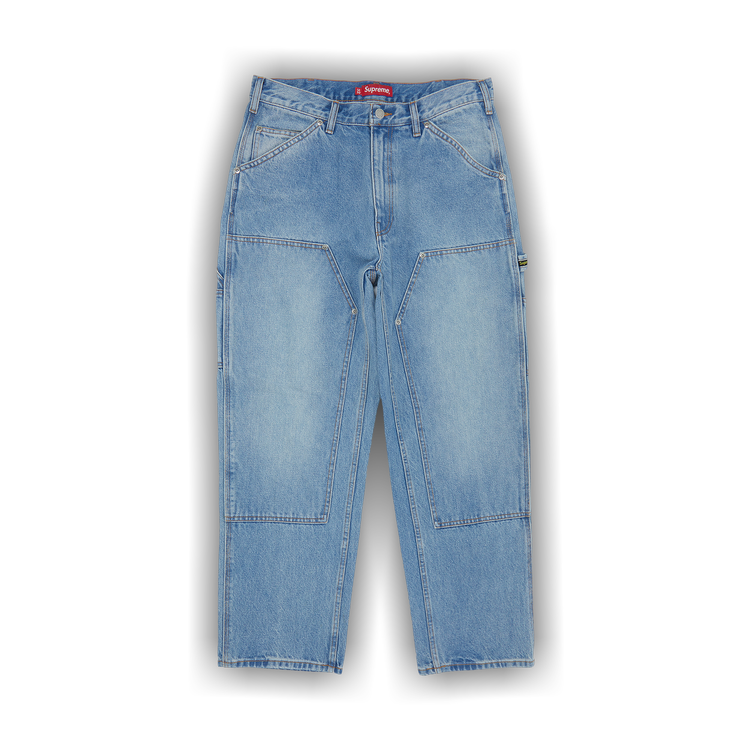 Supreme Double Knee Painter Pant 'Washed Blue'
