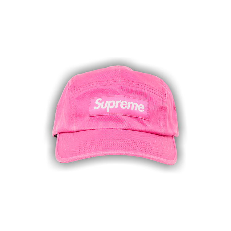 Buy Supreme Washed Chino Twill Camp Cap 'Pink' - SS23H82