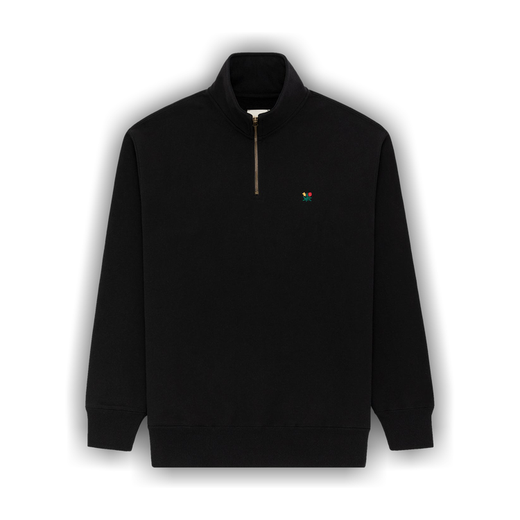 Buy Aimé Leon Dore Crest Quarter Zip Pullover 'Jet Black ...