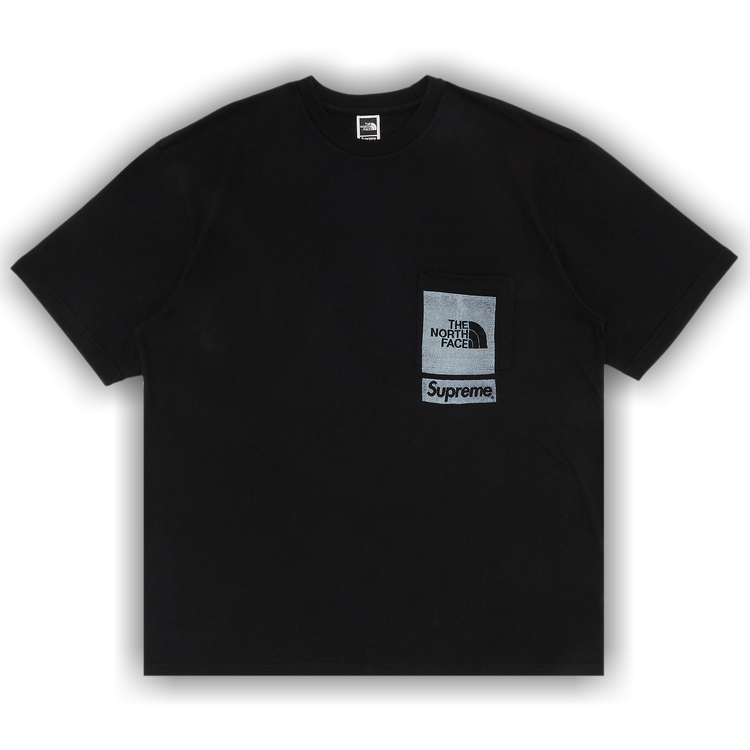 Supreme x The North Face Printed Pocket Tee 'Black' | GOAT