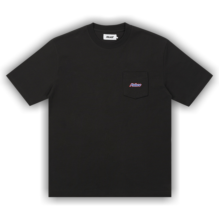 Buy Palace Embroidered Pocket T-Shirt 'Black' - P24ES015 | GOAT