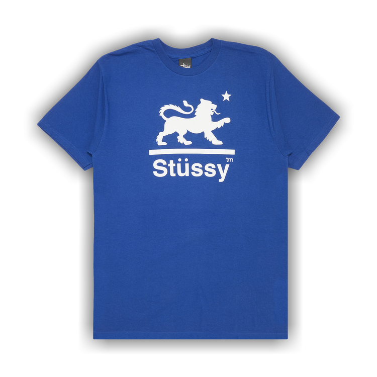 Buy Stussy Lion Republic Tee 'Blue' - 0535 100000103LRT BLUE