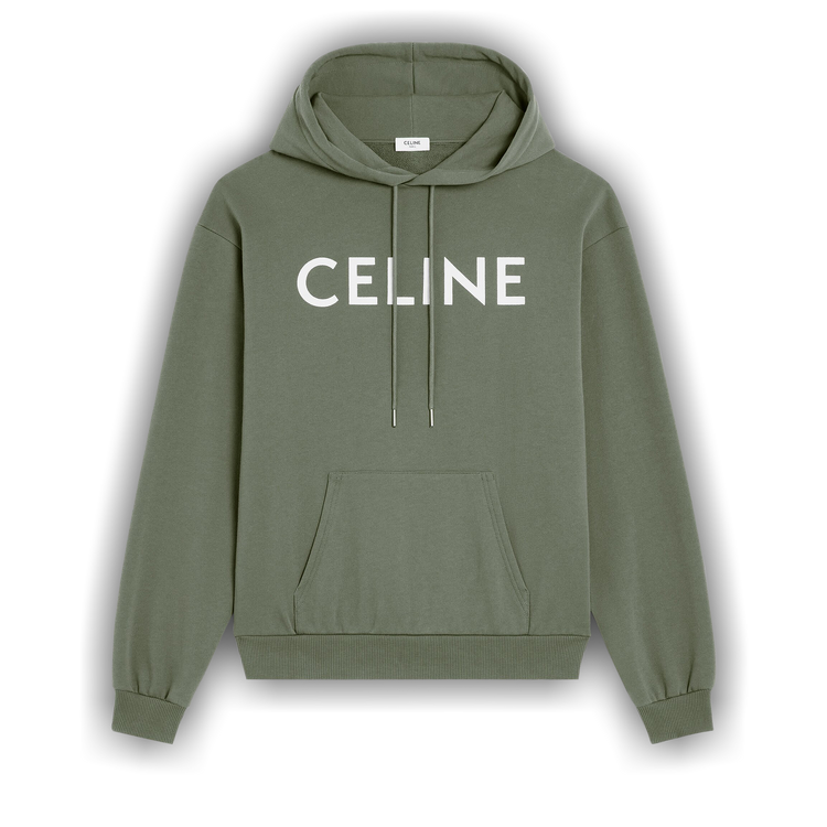 【CELINE】LOOSE HOODIE CELINE LOOSE HOODIE IN COTTON FLEECE - LIGHT GREY | CELINE