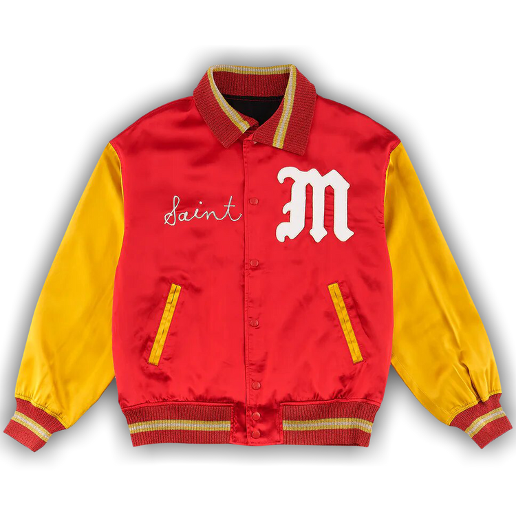 Buy Saint Michael Saint Varsity Jacket 'Red' - SM S23 0000
