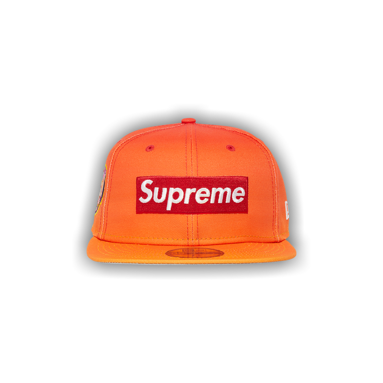 帽子 Supreme Box Logo Mesh Back New EraOrange Supreme Box Logo Mesh Back New Era (SS23) - $50