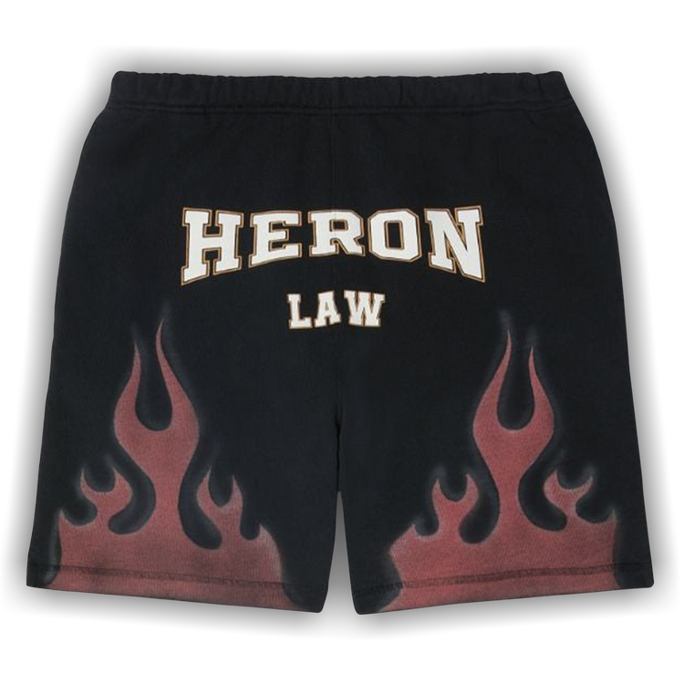 Buy Heron Preston Heron Law Flames Sweatshorts 'Black