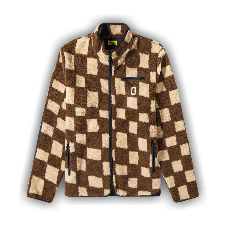 Market Chess Club Jacquard Sherpa Jacket - Size: S