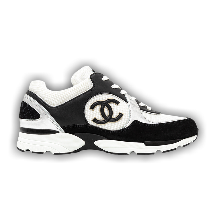 Chanel Sneakers Light Grey & White and Suede Calfskin 21B 