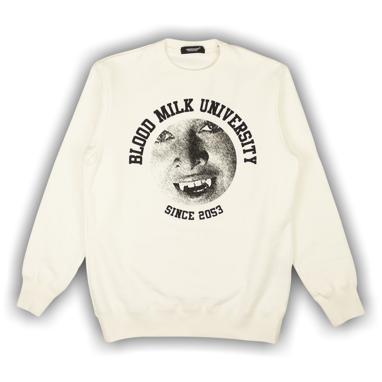 Buy Undercover Blood Milk University Crewneck Sweatshirt 'White