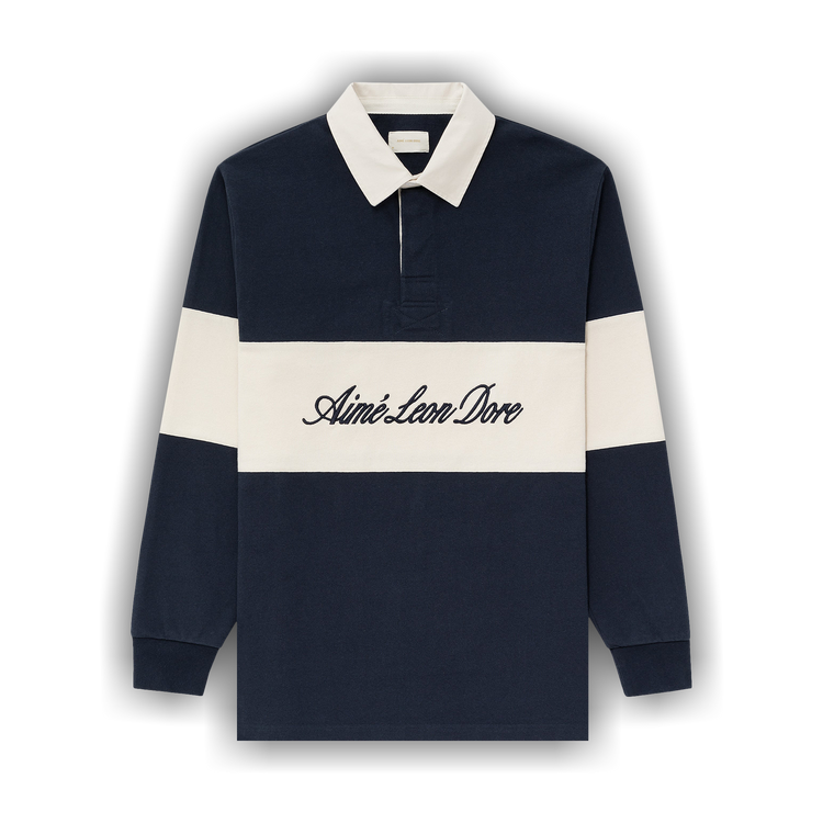 Buy Aimé Leon Dore Script Paneled Rugby 'Navy' - SS23CT025 NAVY | GOAT
