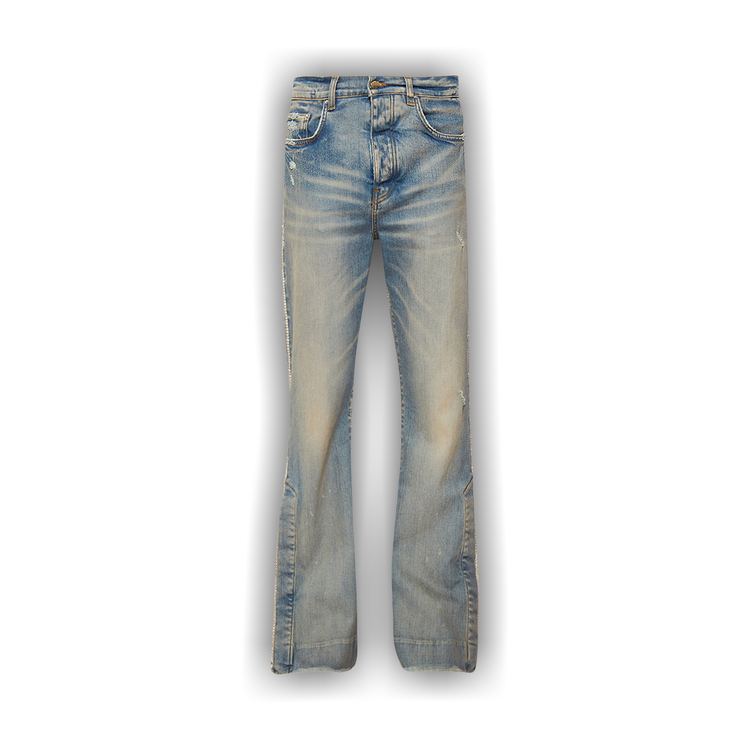 Buy Amiri Crystal Stack Flare Jean 