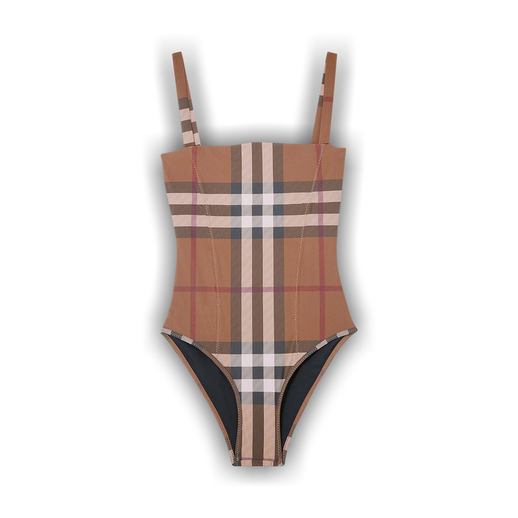 韓国 ファッション通販 Buy Brown 'Birch Swimsuit Piece One Check Vintage Burberry ワンピース