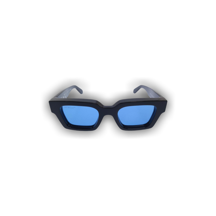 OFF-WHITE Sunglasses Virgil Rectangular Frame Transparent Blue/Blue  (OERI008C99PLA0024545)