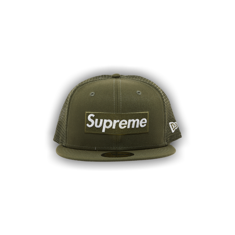 Buy Supreme x New Era Box Logo Mesh Back 'Olive' - SS23H115 OLIVE