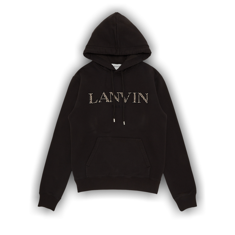 Buy Lanvin Curb Emb Hoodie 'Ebony' - RM HO0010 J209 E23 | GOAT
