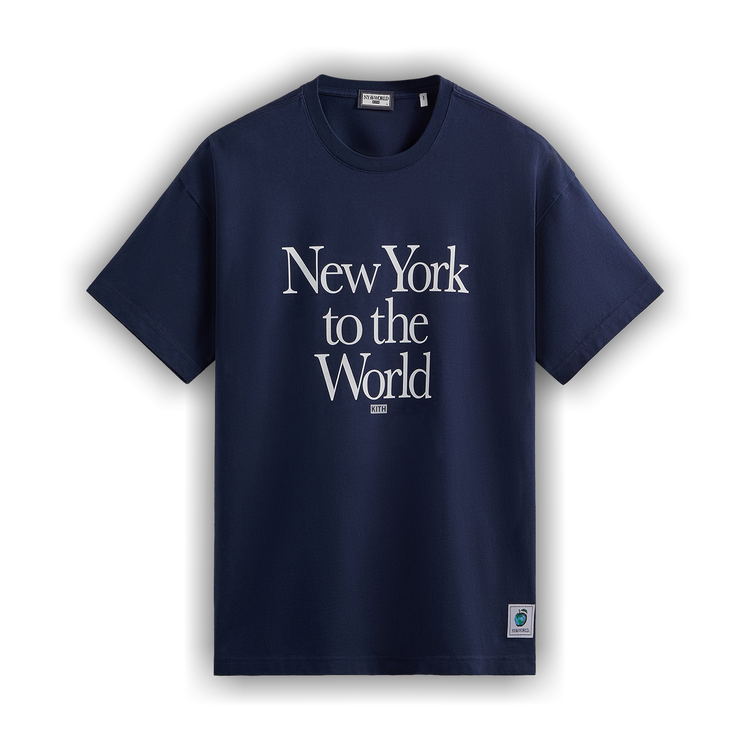 ☆ KITH New York to the World Souvenir グラフィックTシャツ☆ Buy Kith New York To The World Motto Tee 'Nocturnal
