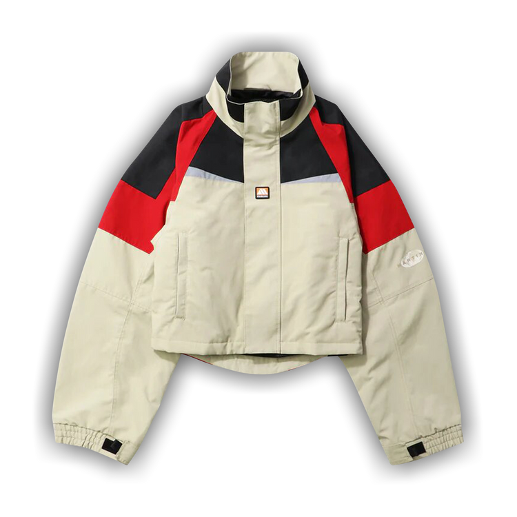 Buy Martine Rose Shrunken Sports Jacket 'Red/Black/Beige