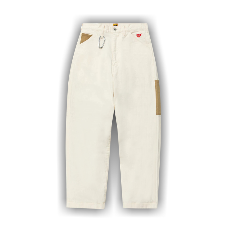Buy Human Made Herringbone Painter Pants 'White' - HM25PT008 WHIT
