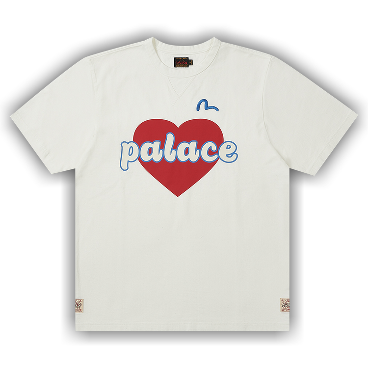 Palace x Evisu Heart T-Shirt 'White'