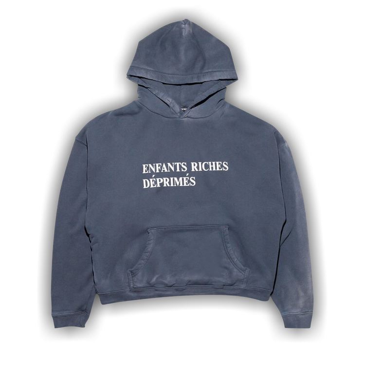 Buy Enfants Riches Déprimés Sun Faded Classic Logo Hoodie 'Black/White' -  020 396 BLAC | GOAT