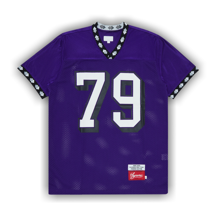 Buy Vintage Supreme Diamond Rib Football Top 'Purple' - FW13KN16