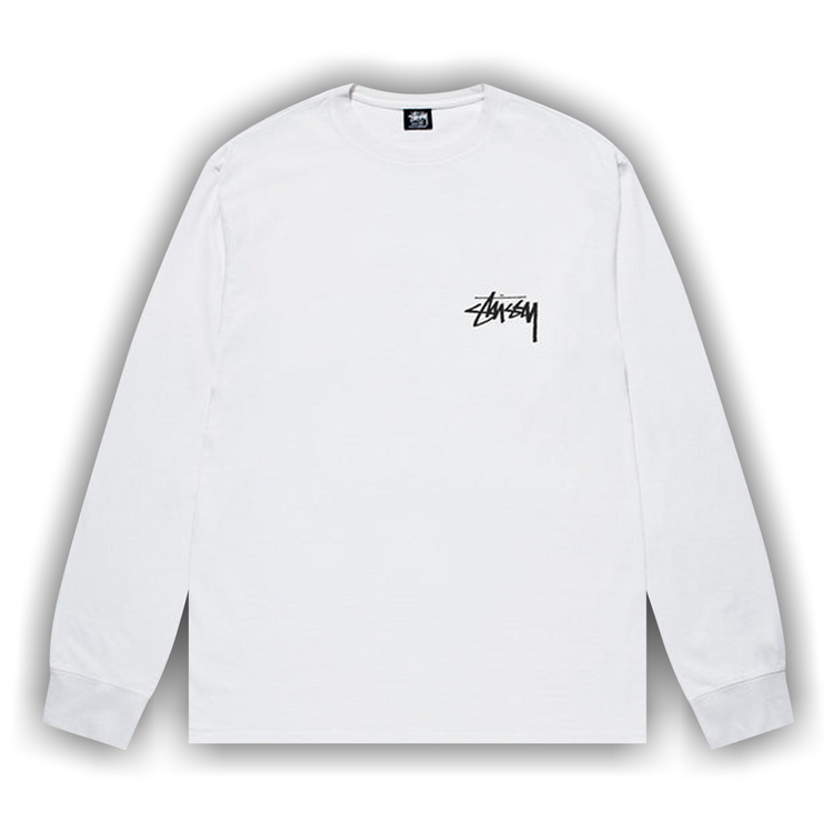 【STUSSY 24'】 Stussy Gold Lion Tee Buy Stussy Gold Lion Long-Sleeve Tee 'White' - 1994916 WHIT