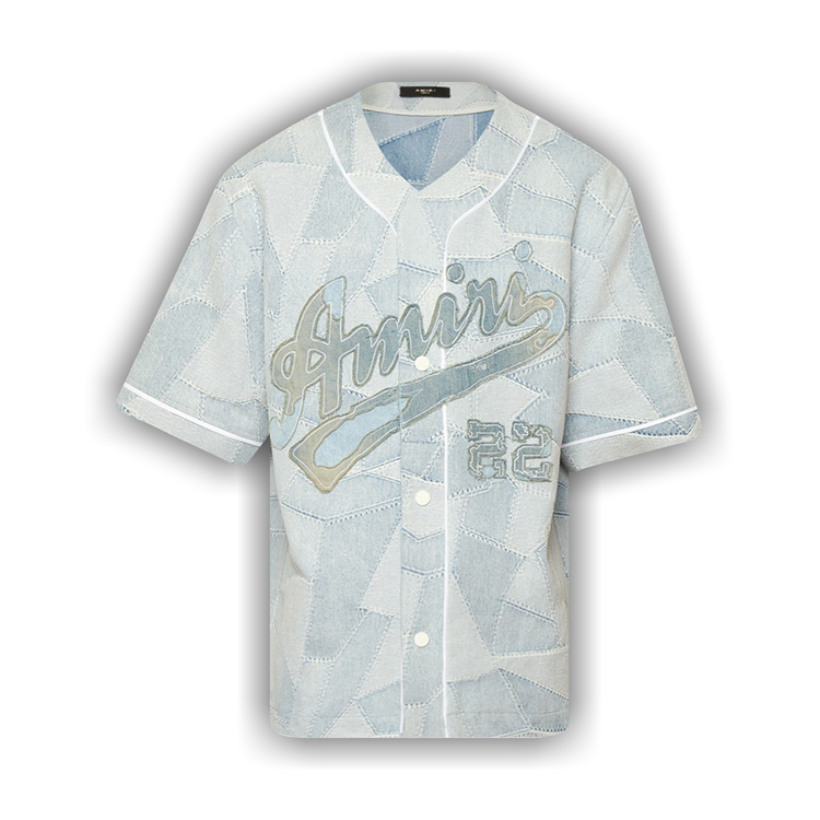 SS23 AMIRI PATCHWORK BASEBALL SHIRT XXL