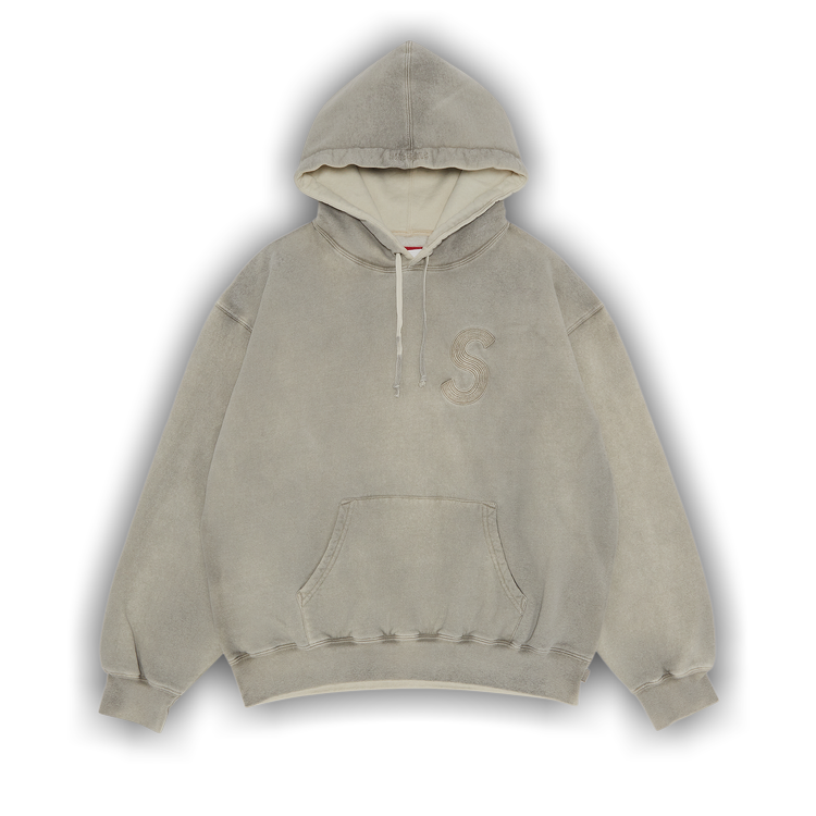 Buy Supreme Overdyed S Logo Hooded Sweatshirt 'Natural