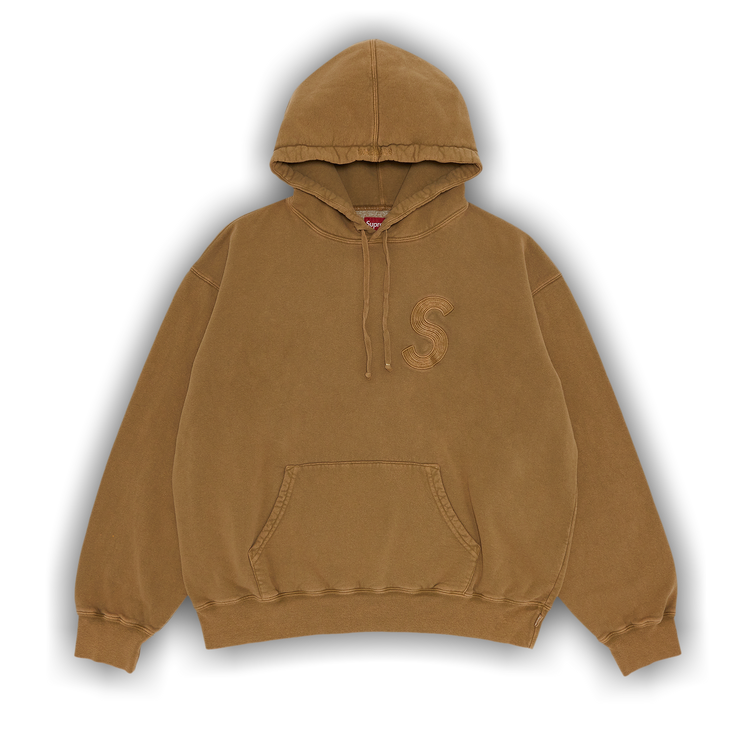 【Light Tan】Overdyed SUPREME Buy Supreme Pitbulls Embroidered Hooded Sweatshirt 'Light