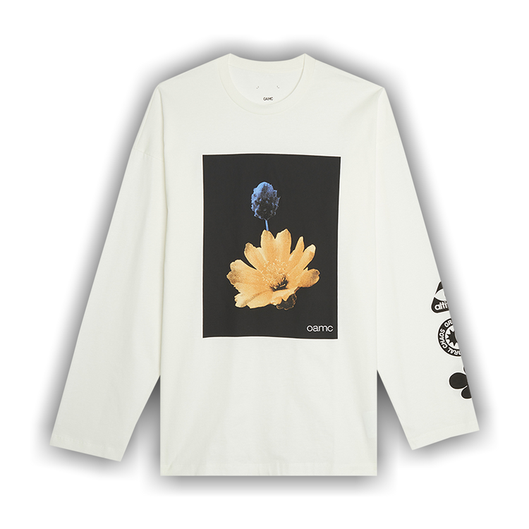 ★OAMC★ Oversized Flora T-shirt Black 23E28OAJ18COT00727001 OVERSIZED BOXY T-SHIRT - BLACK | COS