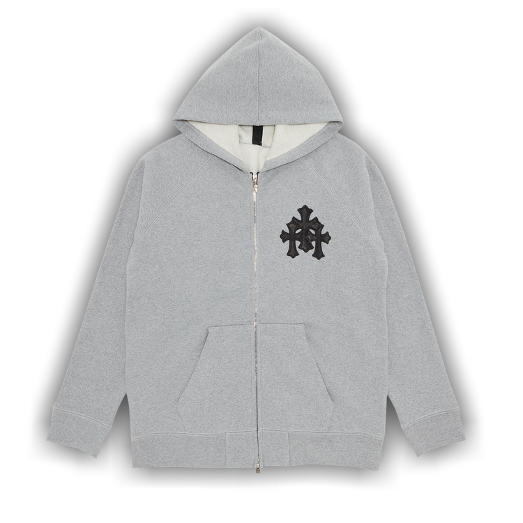 Chrome Hearts Multicolor Leather Cross Patch Hoodie