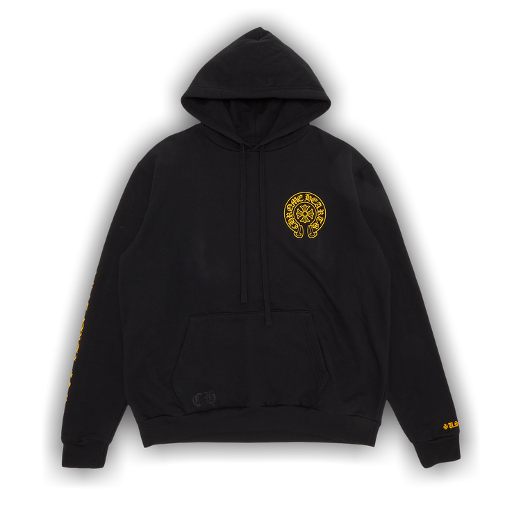 送料込み◆Chrome Hearts Plus ロゴ パーカー ブラック/イエロー 1165461_00.png.png